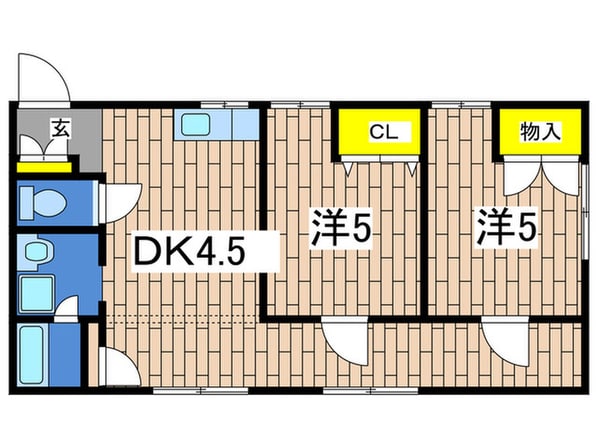 ヤマトハイツの物件間取画像